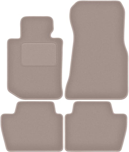 Beige velours vloermatten voor: BMW 4 G22 Coupé (2020-2022)