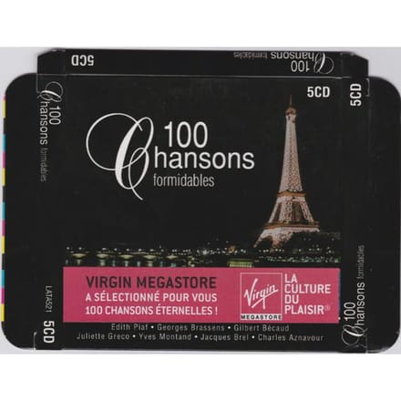 CD DIVERSEN - 100 Chanson Best / Gouden Sterren 5 C LATA521 Weton-Wesgram EU ObiPop Gebruikt gray