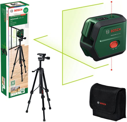 Bosch Home and Garden AdvancedLevel 2G Set Kruislijnlaser Reikwijdte (max.): 15 m