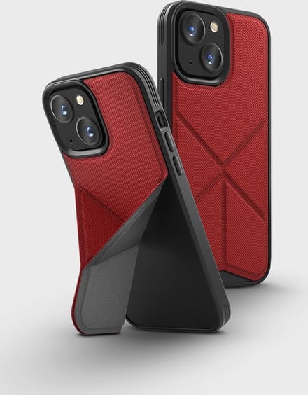 UNIQ Transforma Back Cover hoesje met MagSafe voor Apple iPhone 13 - Rood