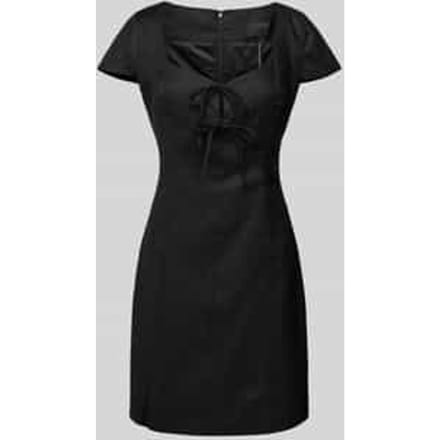 Guess Isabeau Bows Korte Mouwen Korte Jurk Zwart XS Vrouw