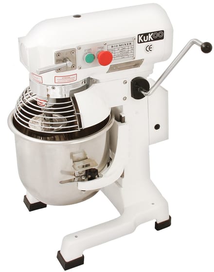 Spiraalmixer commerciële voedsel mixer - zilver - 10l - 3 snelheden