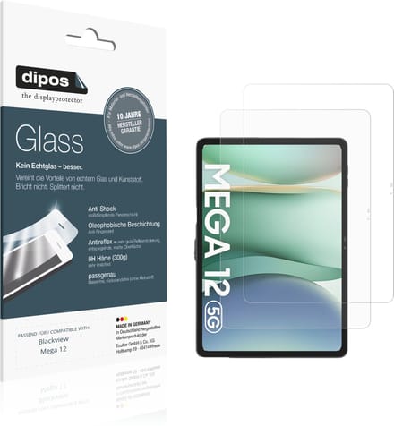 dipos – 2x Matte Pantserfolie geschikt voor Blackview Mega 12 | 9H Screenprotector