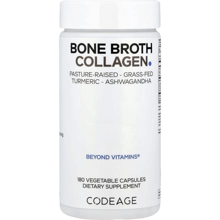 Codeage, Bottenbouillon Collageen, 180 Capsules