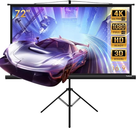 Inklapbaar Projectiescherm 160 cm 16:9 4K HD voor Binnen en Buiten
