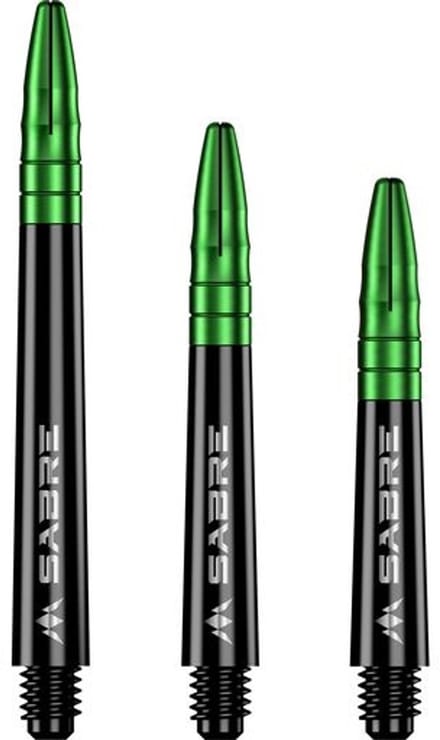 Mission Sabre Black Base Green - Dart Shafts