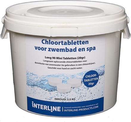 Interline Long90 Chloortabletten 20gr 2.5 kg