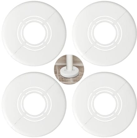 Verwarmingsbuis Rozetten voor Radiatoren - Variabele Binnendiameter (21/26/33 mm) - 4 Stuks Wit