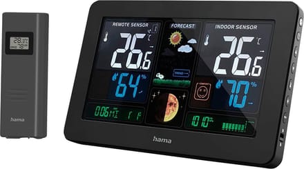 Hama 00186380 Digitaal weerstation Aantal sensoren max.: 1. stuk(s)