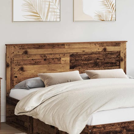vidaXL Hoofdbord Oud Hout Bewerkt hout