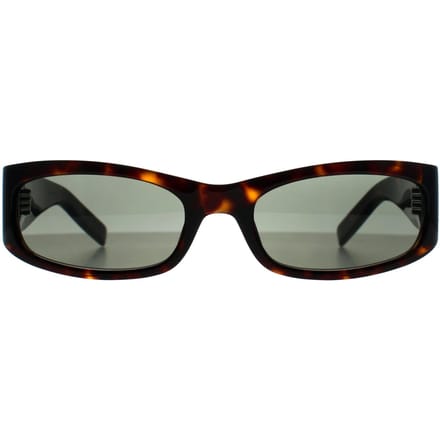 Saint Laurent Rechthoek Dames Donker Gespikkeld Havana Grijs SL M152