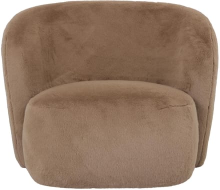 PTMD - Fauteuil Aphrodite - Bruin - 88x87x70cm