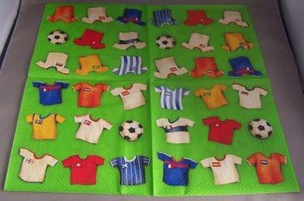 Lunch servetten Voetbal shirt - Paper + Design - 33x33 cm