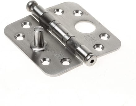 Wovar SKG Scharnier 76 x 76 mm RVS met Kogellagers Ronde Hoek | Per Stuk
