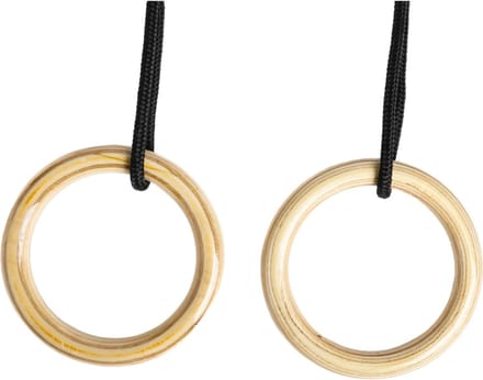Turnringen Hout - Gymnastiek Ringen - Kracht Training - Extra Groot - 14.5 cm Diameter - Naturel