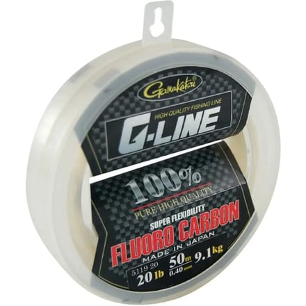 Gamakatsu G-Line FluoroCarbon - Fluorocarbon - 0.8 mm - Transparant