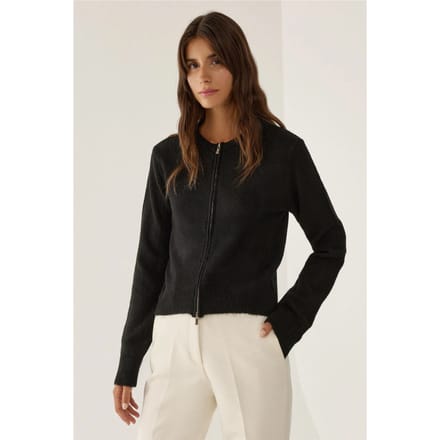 Ritsgebreide Cardigan