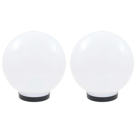 vidaXL LED-bollampen 2 st rond 25 cm PMMA