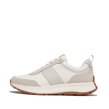 FitFlop F-Mode Flow Sneaker - Leather WIT - Maat 45