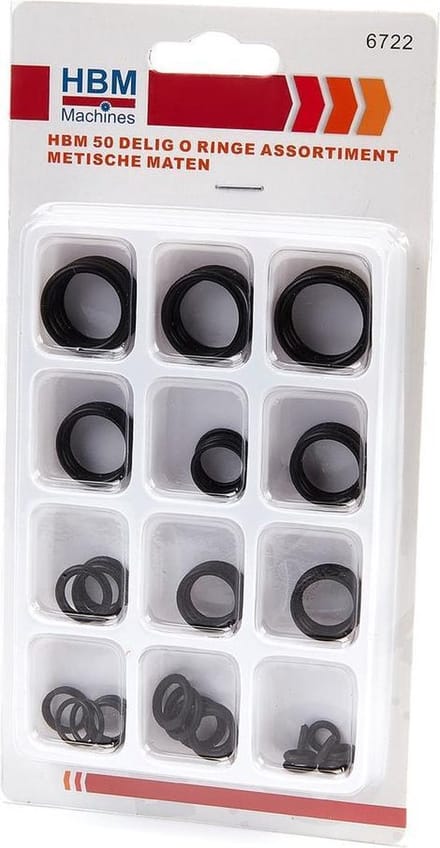 HBM 50 Delig O Ringen Assortiment Metirsche Maten