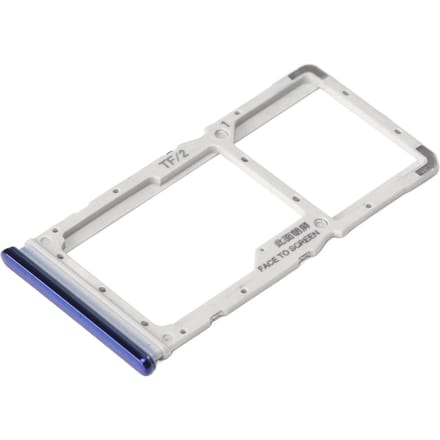 Simkaarthouder Set Plastic Borstel Uitwerppin Opslag Kaartsleuf Houder Smartphone Accessoires voor Redmi blauw