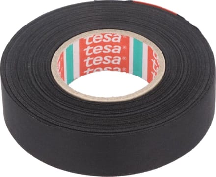 tesa 51025-00002-10 Textieltape Zwart (l x b) 25 m x 19 mm 1 stuk(s)