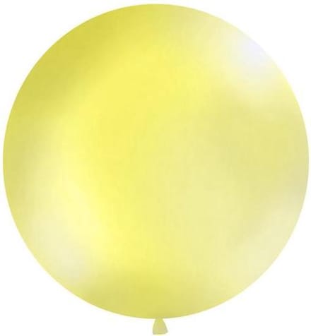 1 meter grote jumbo ballonnen Geel