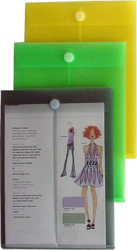 2x, EXXO-HFP #90053 - A4 Documentenmap - Portret model - Top Open - Geel - 10 stuks (2 pak @ 10 stuks)