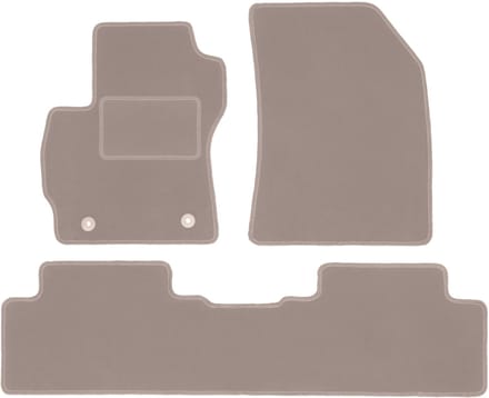 Beige velours vloermatten voor: Mazda 5 I minivan (2005-2010)