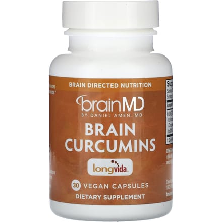 BrainMD, Curcumine pour le cerveau, 30 gélules végétales