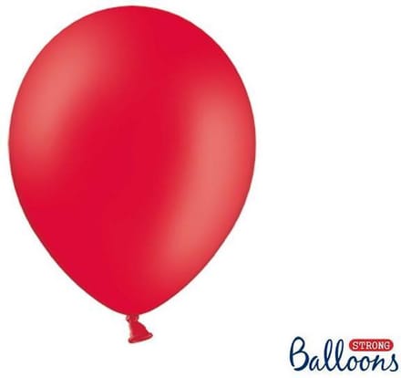 """Strong Ballonnen 30cm, Pastel Poppy rood (bulk : 10 stuks)"""