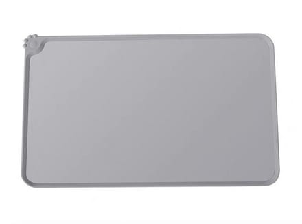 Nixnix® - Dieren voeder mat - Siliconen - 48cm x 30cm - Grijs - Maat M