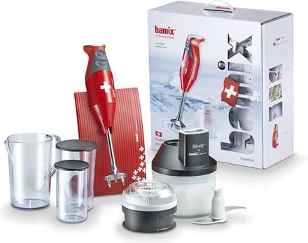 Bamix SwissLine Superbox M200 staafmixer, rood