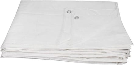 Stevig Zeil - Beschermhoes - Buiten Beschermen - Waterdicht UV-bestendig - 4 x 5 meter - Wit
