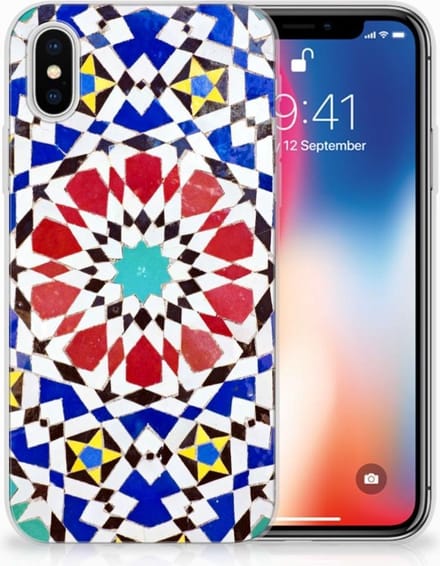 Apple iPhone X | Xs TPU Siliconen Hoesje Mozaïek