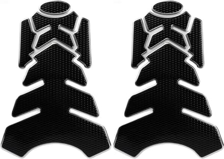 2x Universele Tankbescherming Motorfiets Carbon Look Zelfklevend Krasvrij