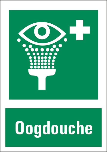 Oogdouche bord met tekst 148 x 210 mm