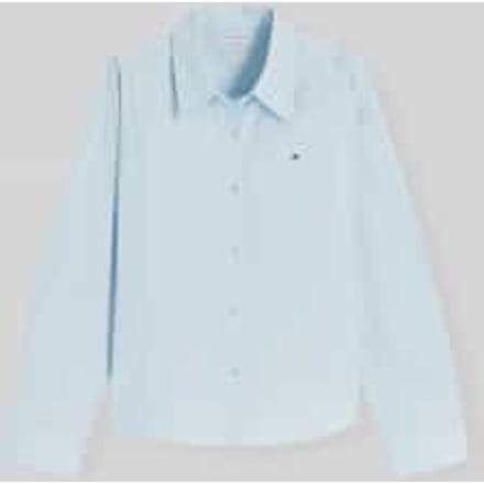 regular fit blouse met lange mouwen van puur katoen