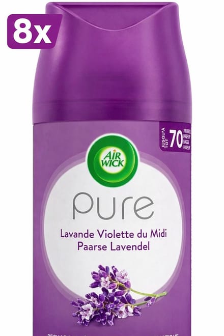 (8x) Air Wick Freshmatic Luchtverfrisser - Pure Fresh Lavendel - Navulling - 8x250 ml