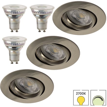 Lybardo - Inbouwspots - 8-pack - Spotjes Inbouw - Costa - Kantelbaar