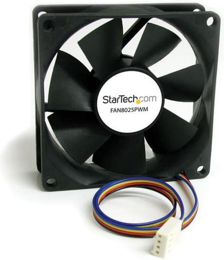 StarTech.com Case ventilator 80mm - FAN8025PWM - Case ventilator - 80mm - Black