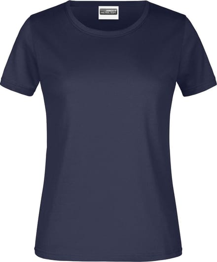 James And Nicholson Dames/dames Ronde Hals Basic T-Shirt (Marine)