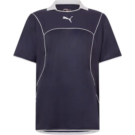 Puma Heren Effen Contrast Bies Atletisch Rugby Shirt (Marineblauw)