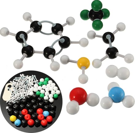 267 stuks - Moleculen Bouwpakket - Scheikundige Moleculen Bouwdoos - Scheikunde Model Kit - voor Student en Docent