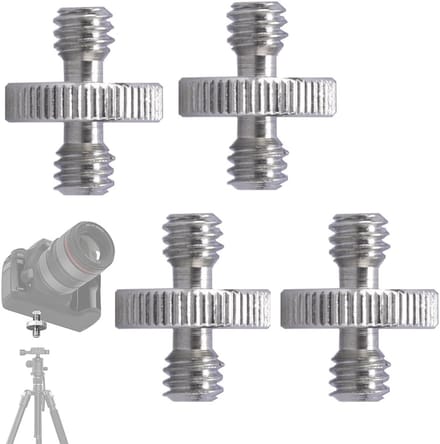 Schroeven 1/4"-1/4", zilver, voor statieven en camera's