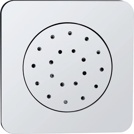 Wiesbaden Cube Inbouw verstelbare zijdouche vierkant 135x135 ABS chr