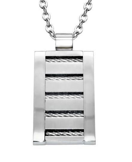 Montebello Ketting Catar - 316L Staal - Tag - 32x20mm - 60cm