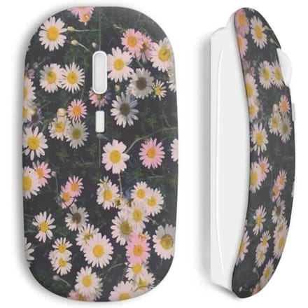 Souris sans fil Paquerettes fleur vintage