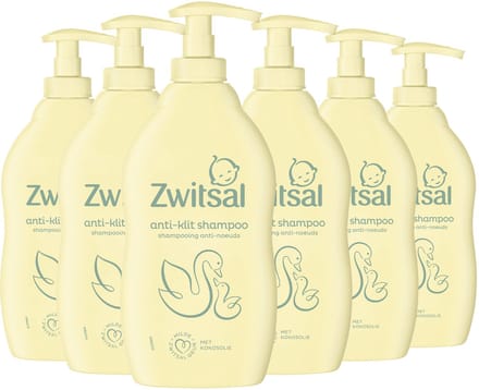 Zwitsal - Shampoo - Anti-Klit - Baby - 6 x 400 ml