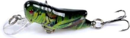 Goedkoopbaarzen - Sprinkhaan - Groen - Plug - Kunstaas - 4,5 cm - 3,5 gram